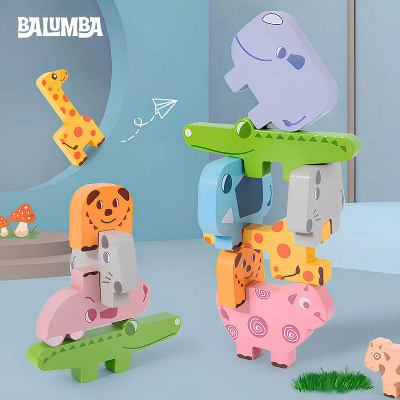 WobbleZoo Stacking Block Game
