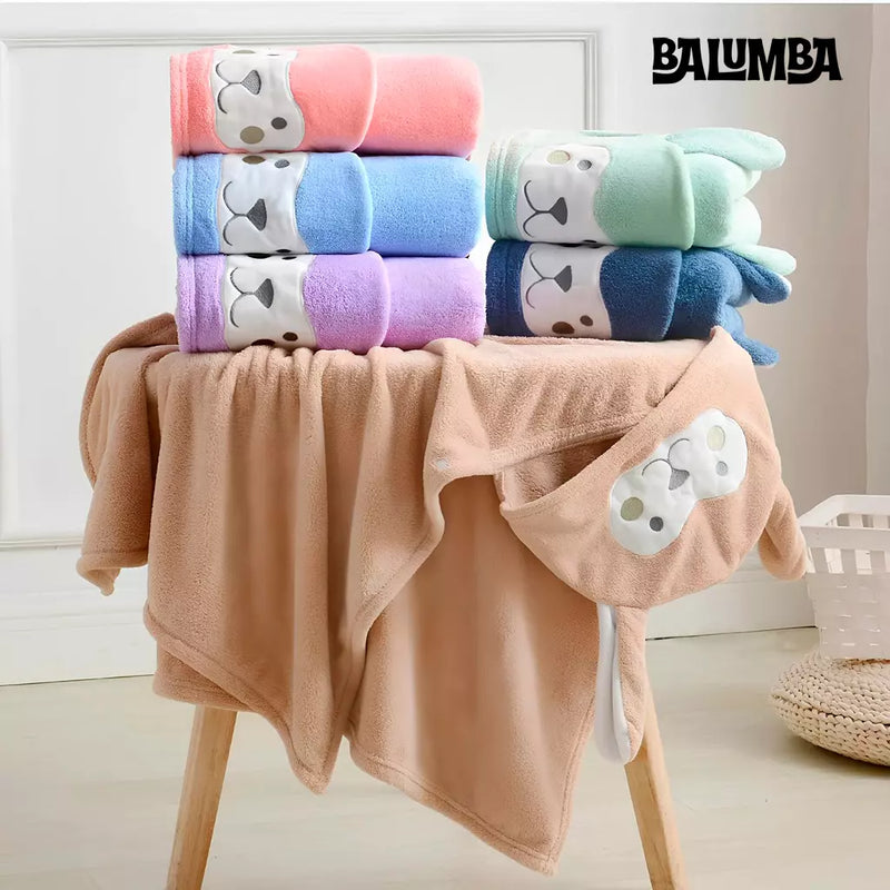 FluffyNest Hooded Robe Bath Towel