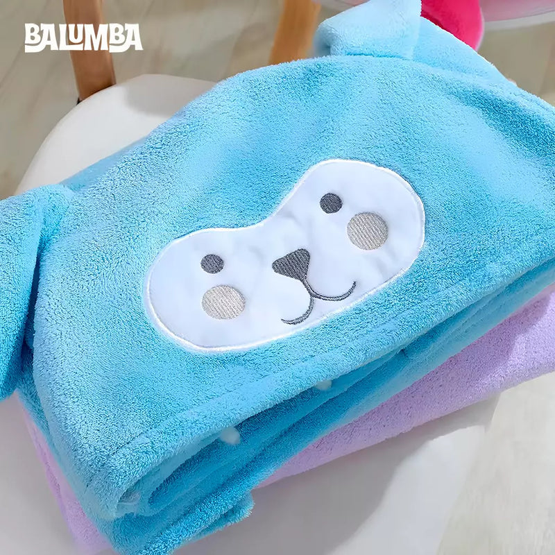 FluffyNest Hooded Robe Bath Towel