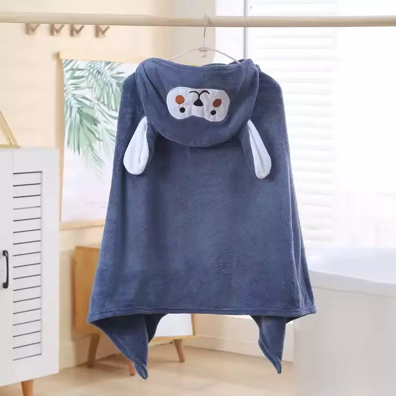 FluffyNest Hooded Robe Bath Towel