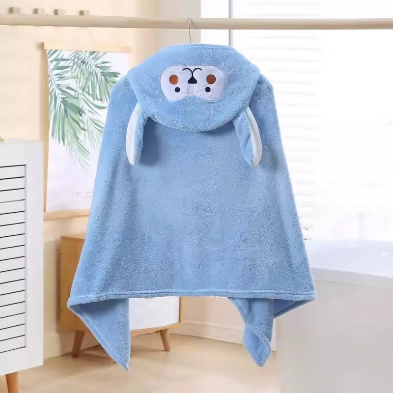 FluffyNest Hooded Robe Bath Towel