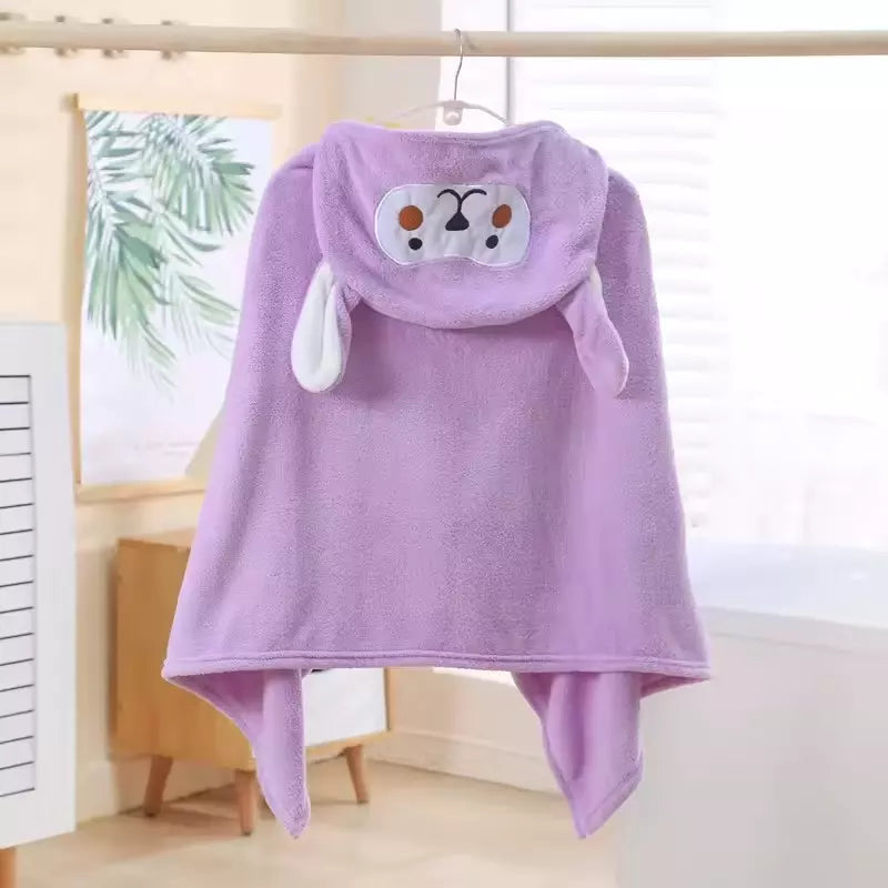 FluffyNest Hooded Robe Bath Towel